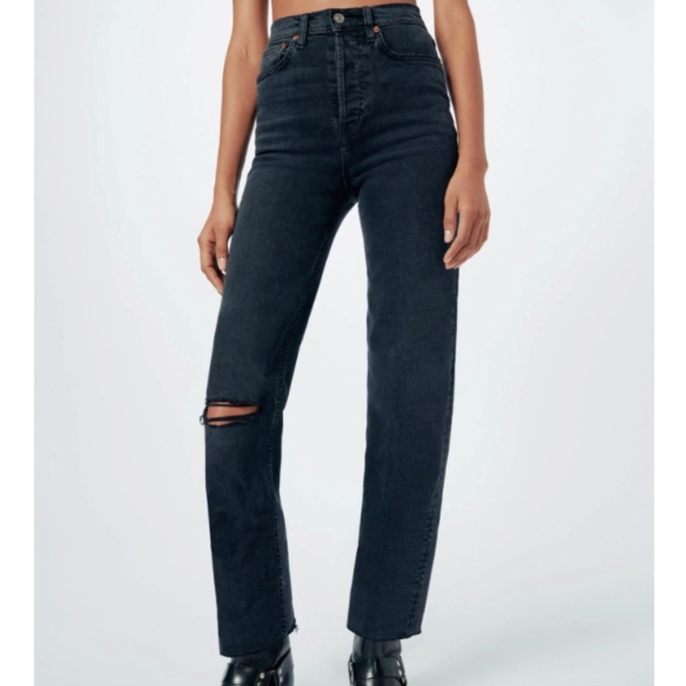 RE/DONE Comfort Stretch Ultra High Rise Stove Top